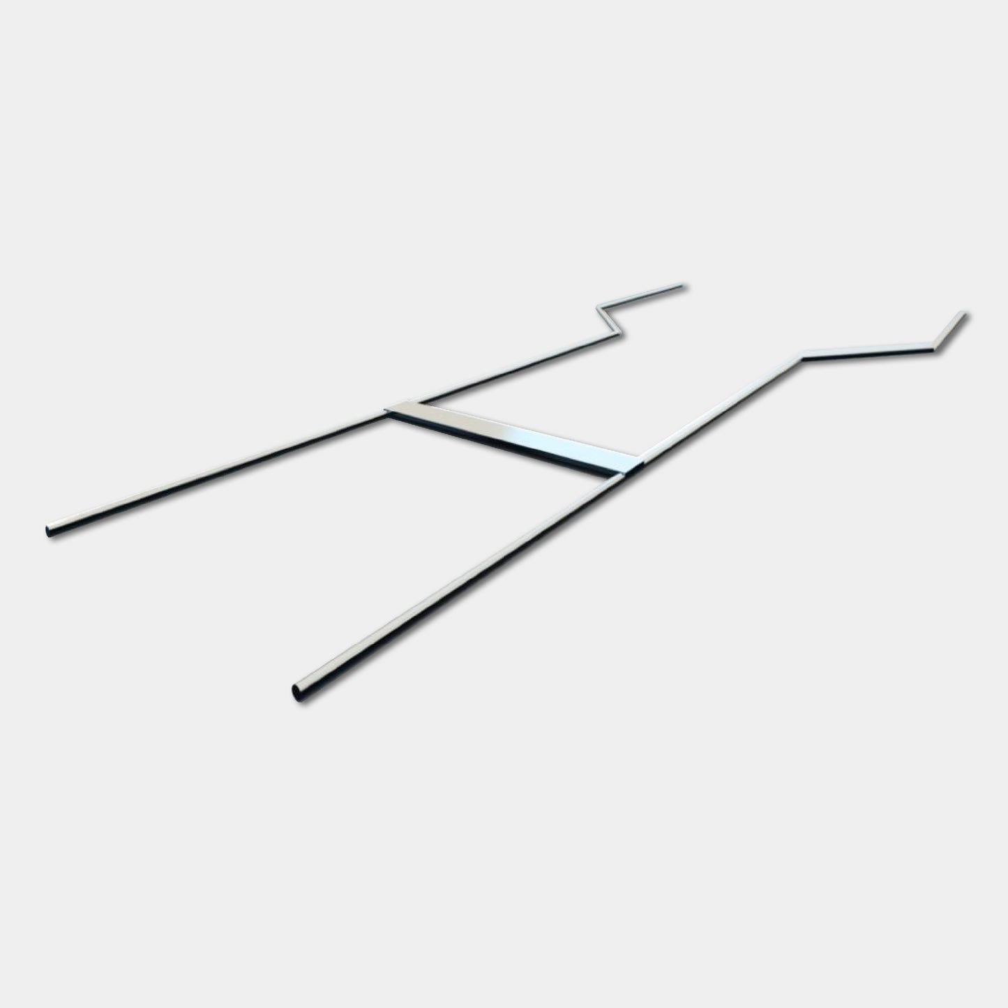 Galvanized steel step stake for yard signs with reinforced crossbar, designed for secure ground placement and long-lasting outdoor display.