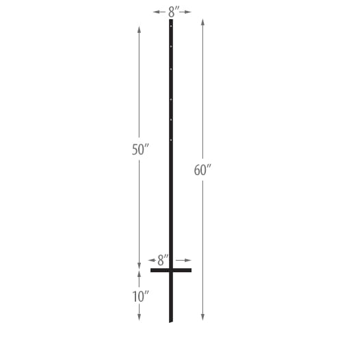Iron Sign Stakes (Pack of 5)