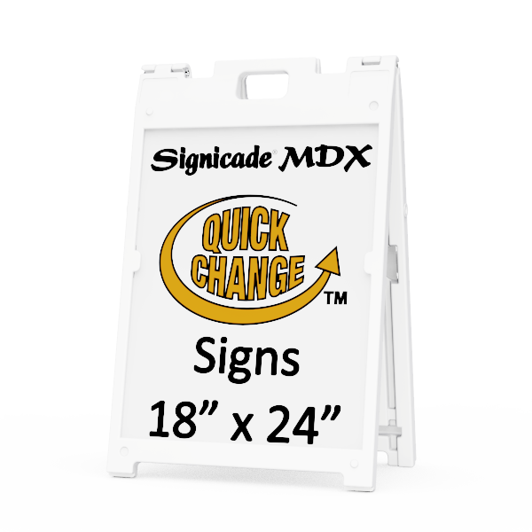 Plasticade Signicade® MDX – 18×24 A-Frame Sign Stand (Frame Only)