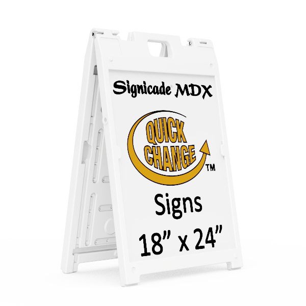 Plasticade Signicade® MDX – 18×24 A-Frame Sign Stand (Frame Only)
