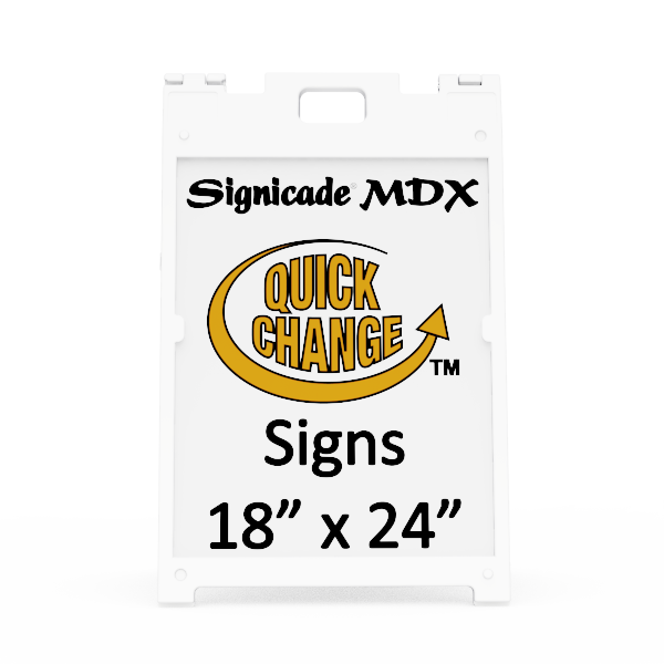 Plasticade Signicade® MDX – 18×24 A-Frame Sign Stand (Frame Only)