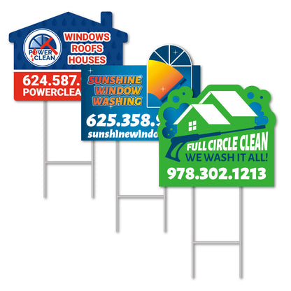 Die Cut Yard Signs - Custom