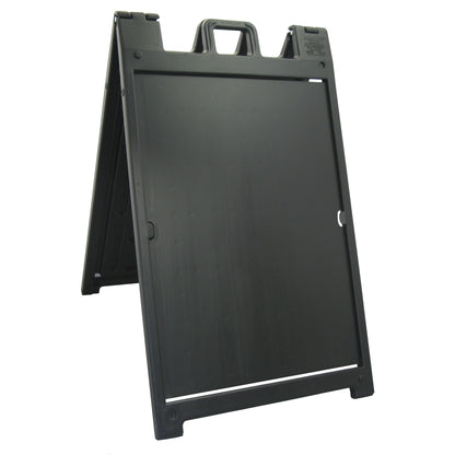 Boguna 24×36 Black Plastic A-Frame Sign Stand – Blank Frame Only, No Insert