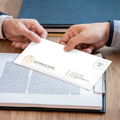 Law firm envelope handoff between professionals