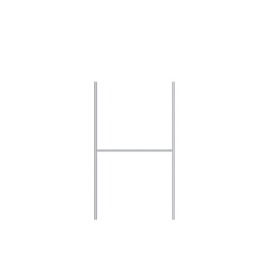 Boguna 15-inch Half-H Yard Sign Stake — compact wire stake for small corrugated plastic signs